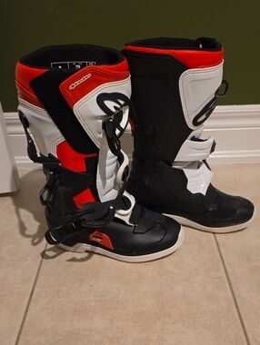Alpinestars Black White Red Racing/Motocross Boots